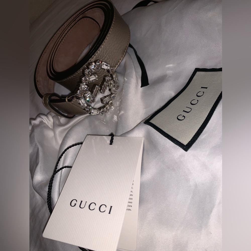 Jeweled Logo Gucci Belt